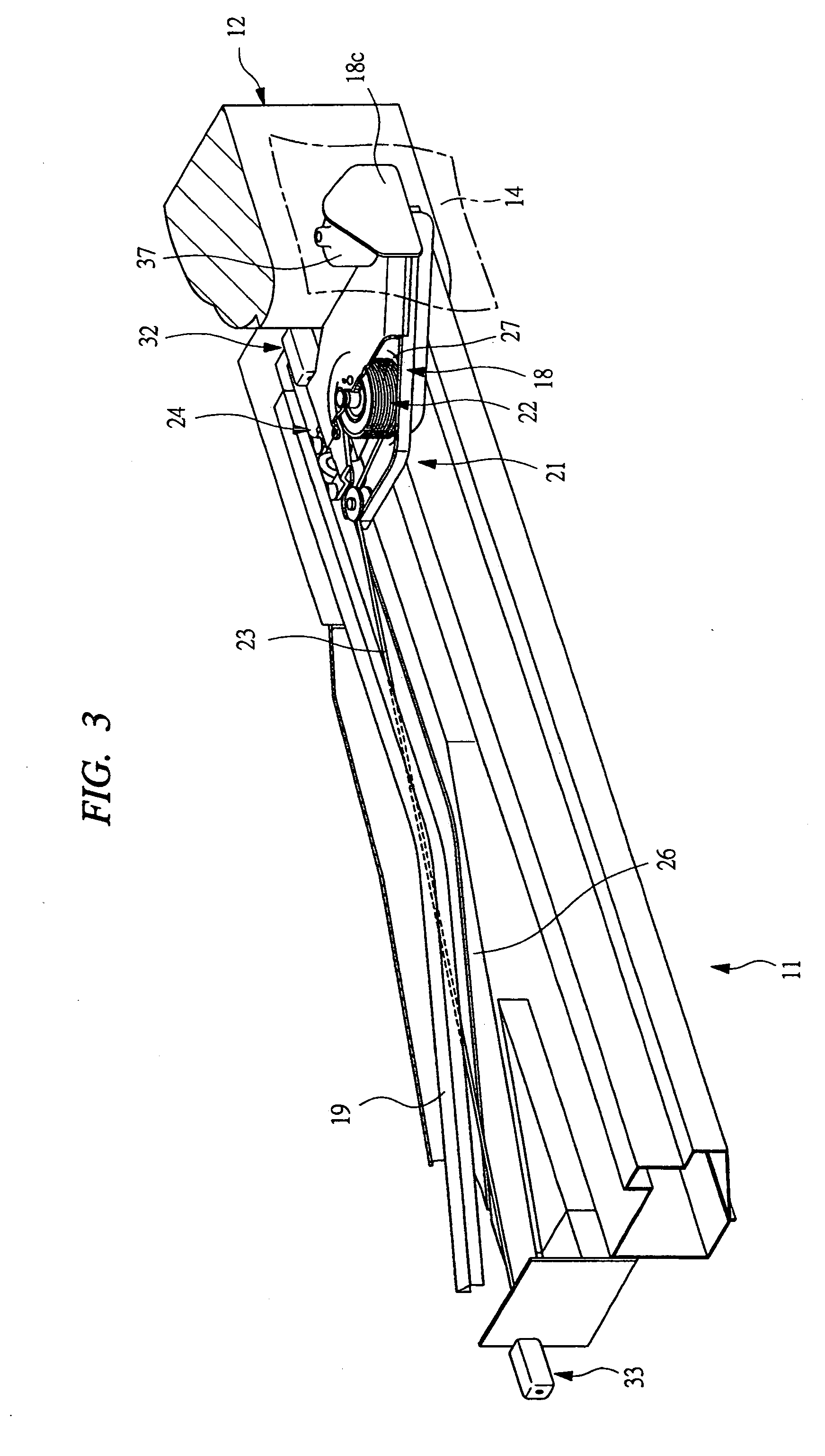 Sliding door opening and closing device