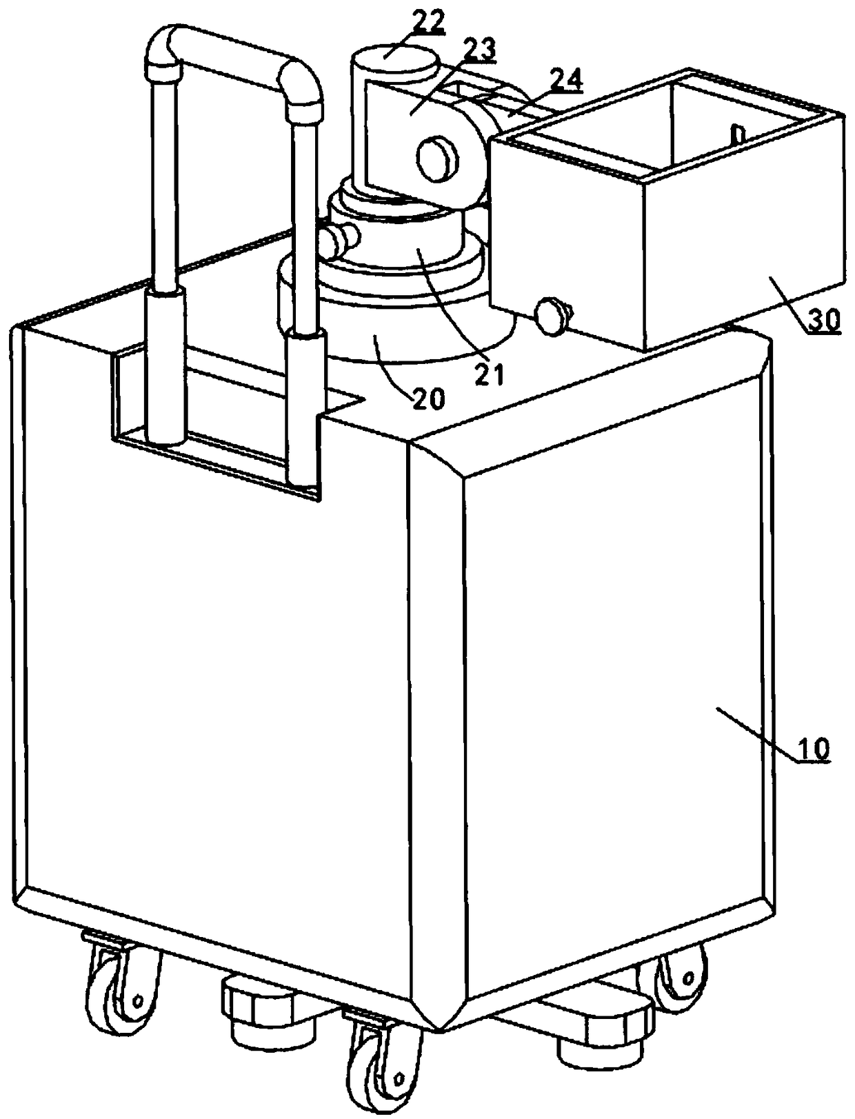 Conveying device for instrument calibration equipment