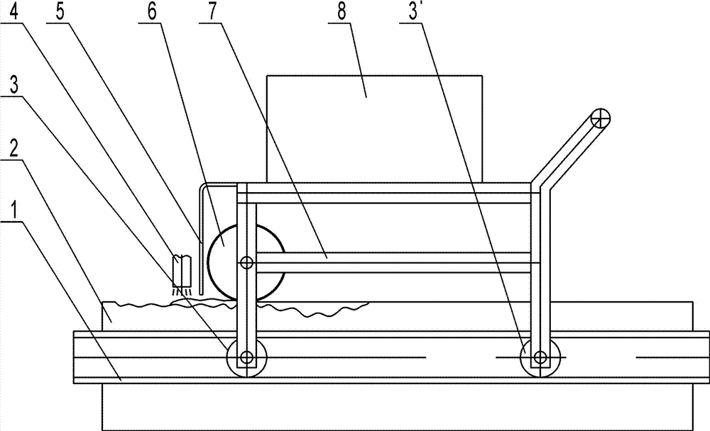 Overlay welding and shape rolling device and re-manufacturing method