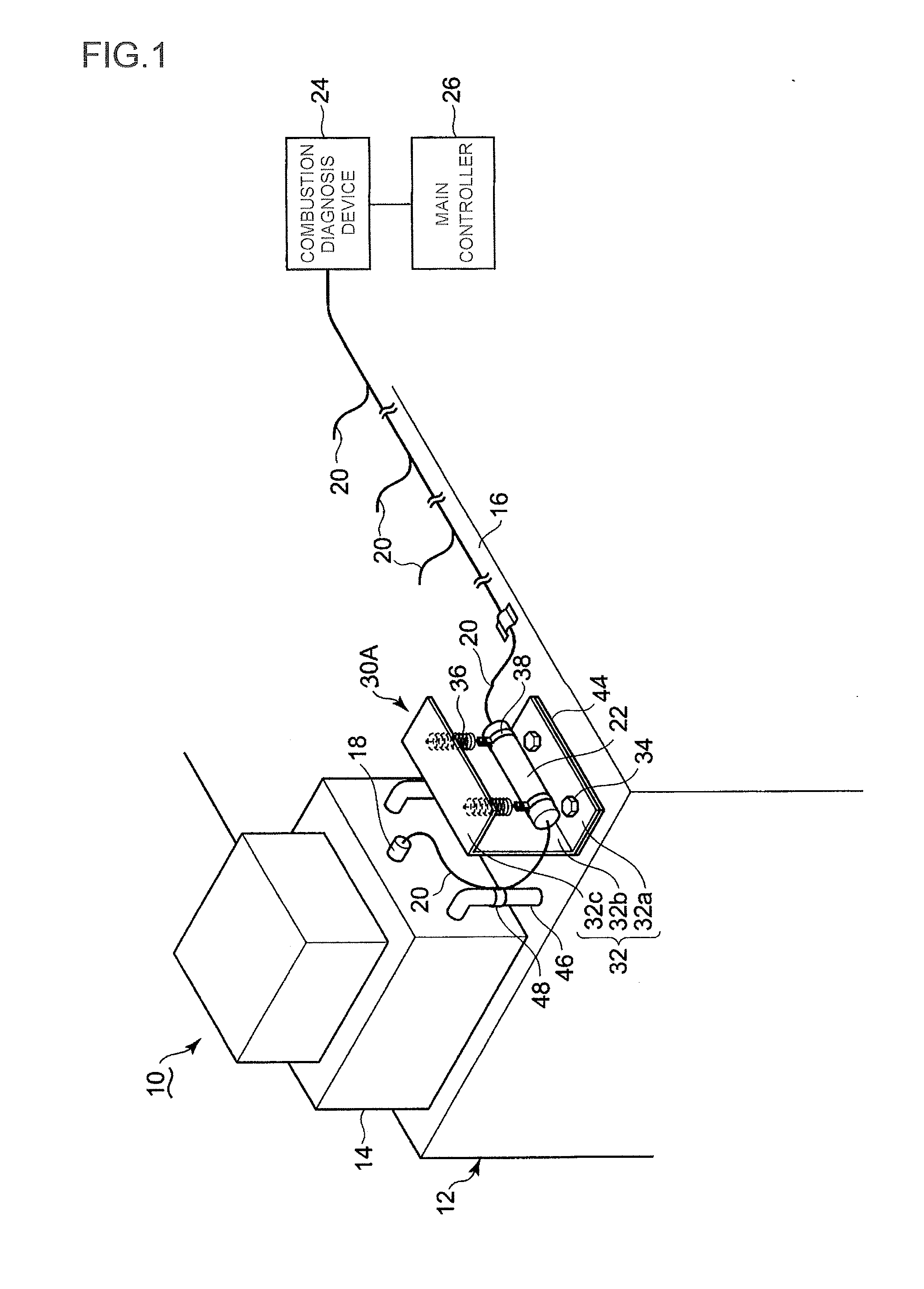 Installation device for instrumentation device of stationary engine