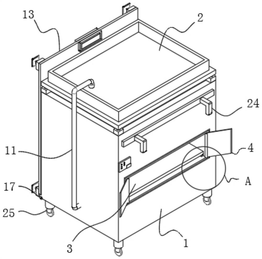 Dressing change device for internal fixation operation of rib fracture