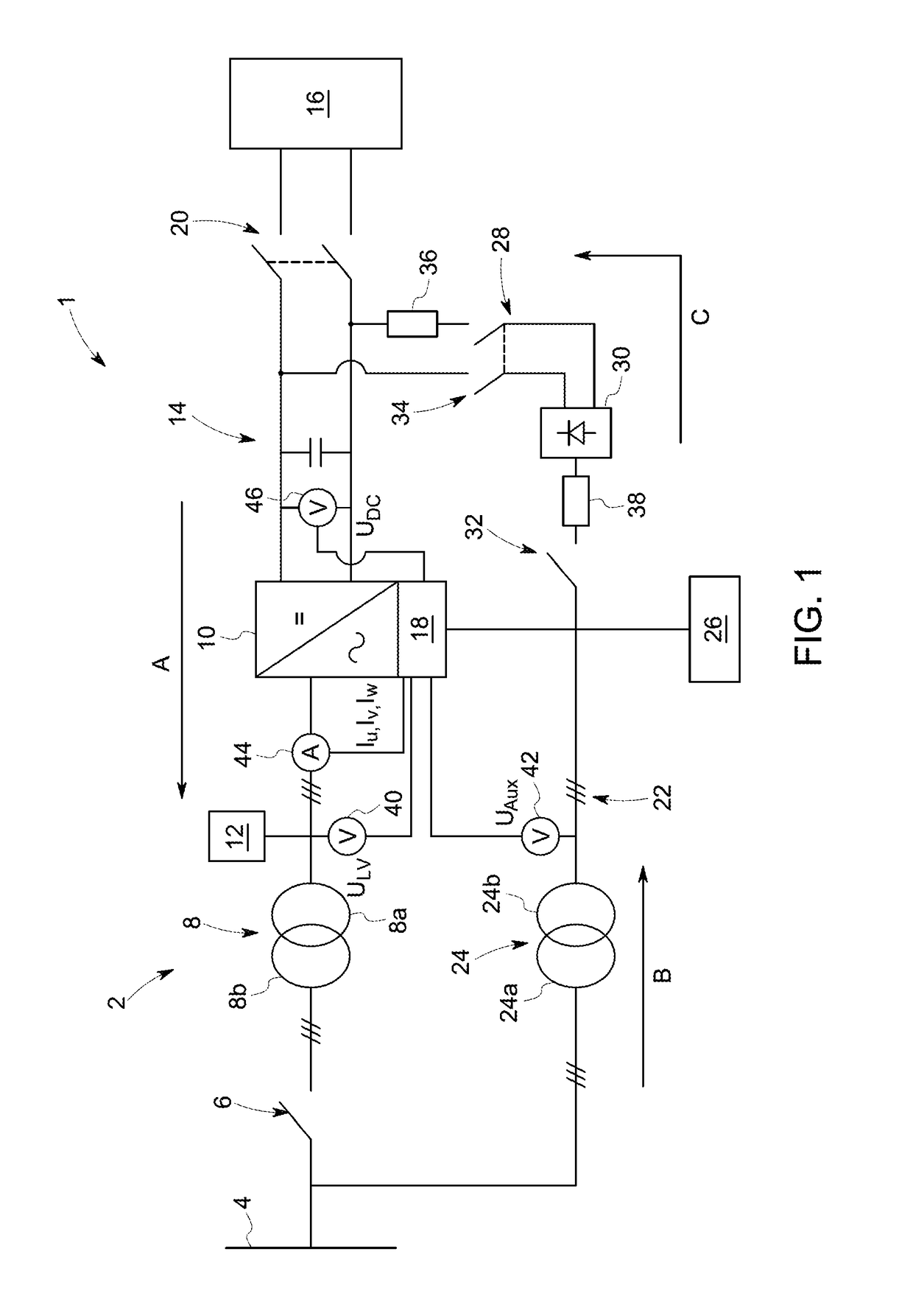 Electric circuits and power systems incorporating the same