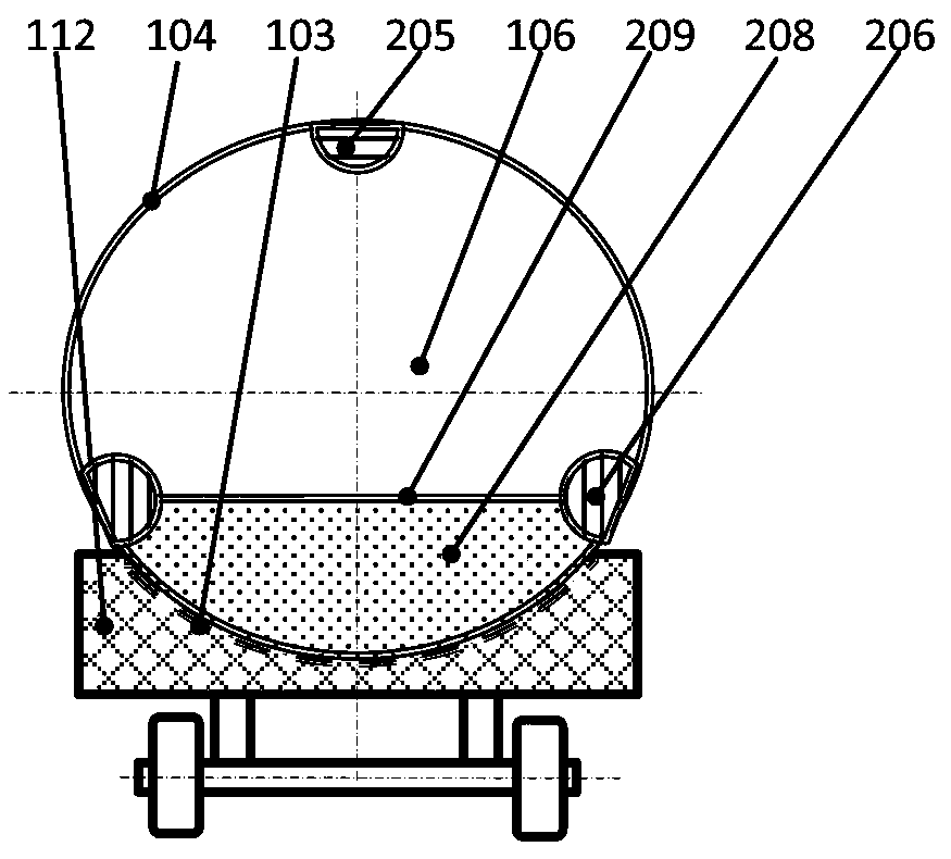 Airplane with separable pressurized passenger cabin