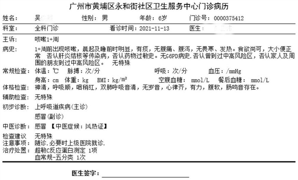 Medicine for treating infantile common cold due to wind-cold as well as preparation method and use method of medicine