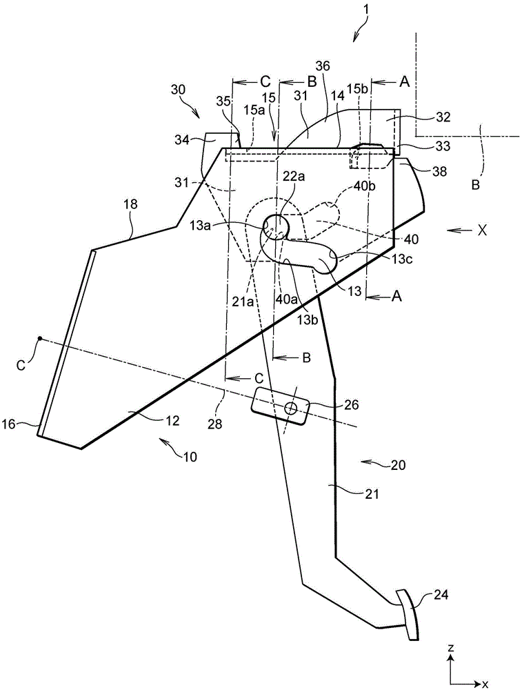 Pedal device