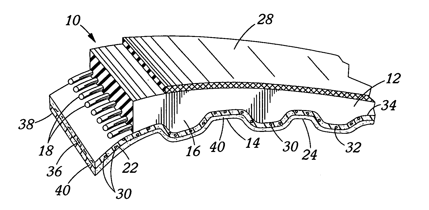 Power transmission belt and a process for its manufacture