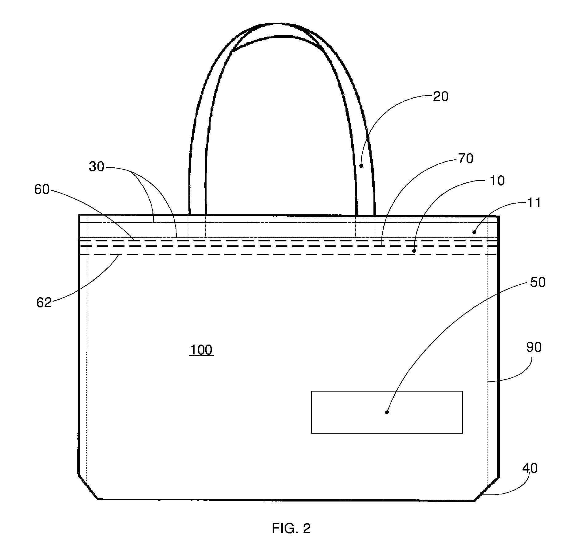 Shipping bag reversible into a tote