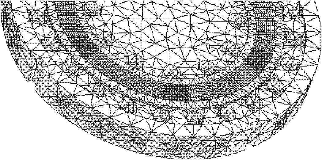 Method for designing rigidity and strength finite elements of plastic granulating mould