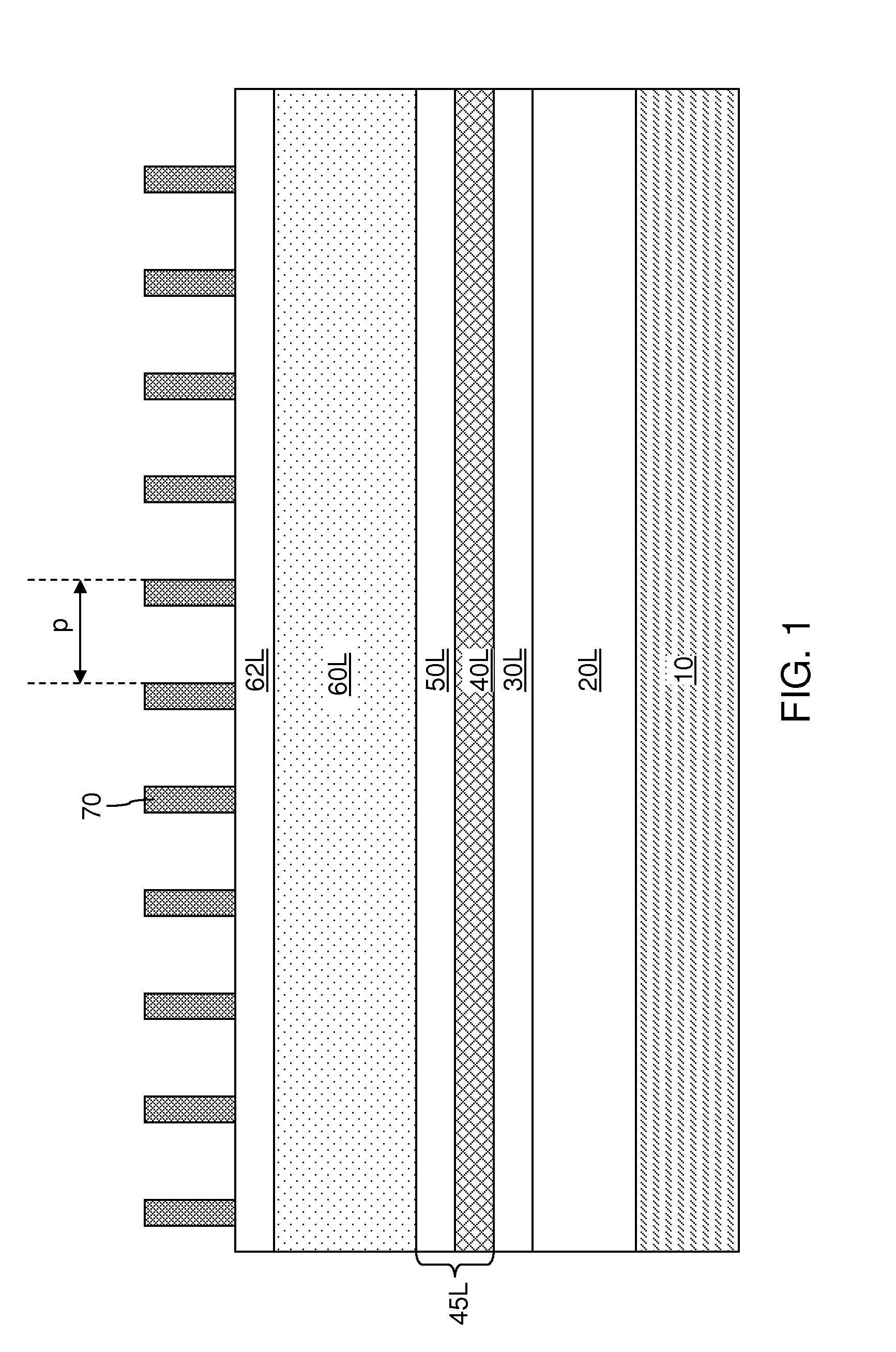 Image transfer process employing a hard mask layer