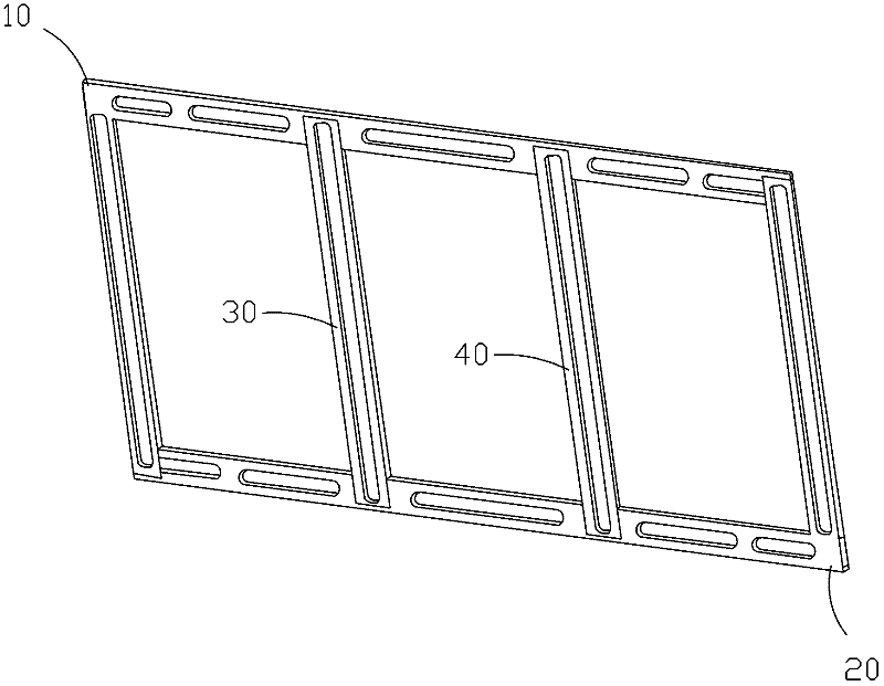 Spliced rear panel structure for display device
