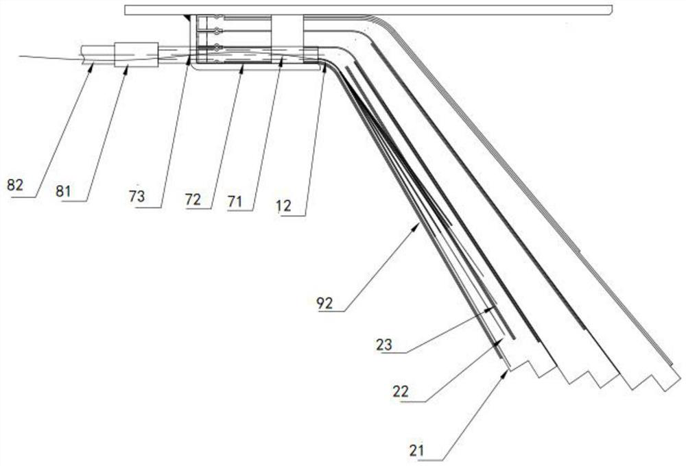 Shield tail brush capable of monitoring abrasion in real time and shield tail brush abrasion real-time monitoring system