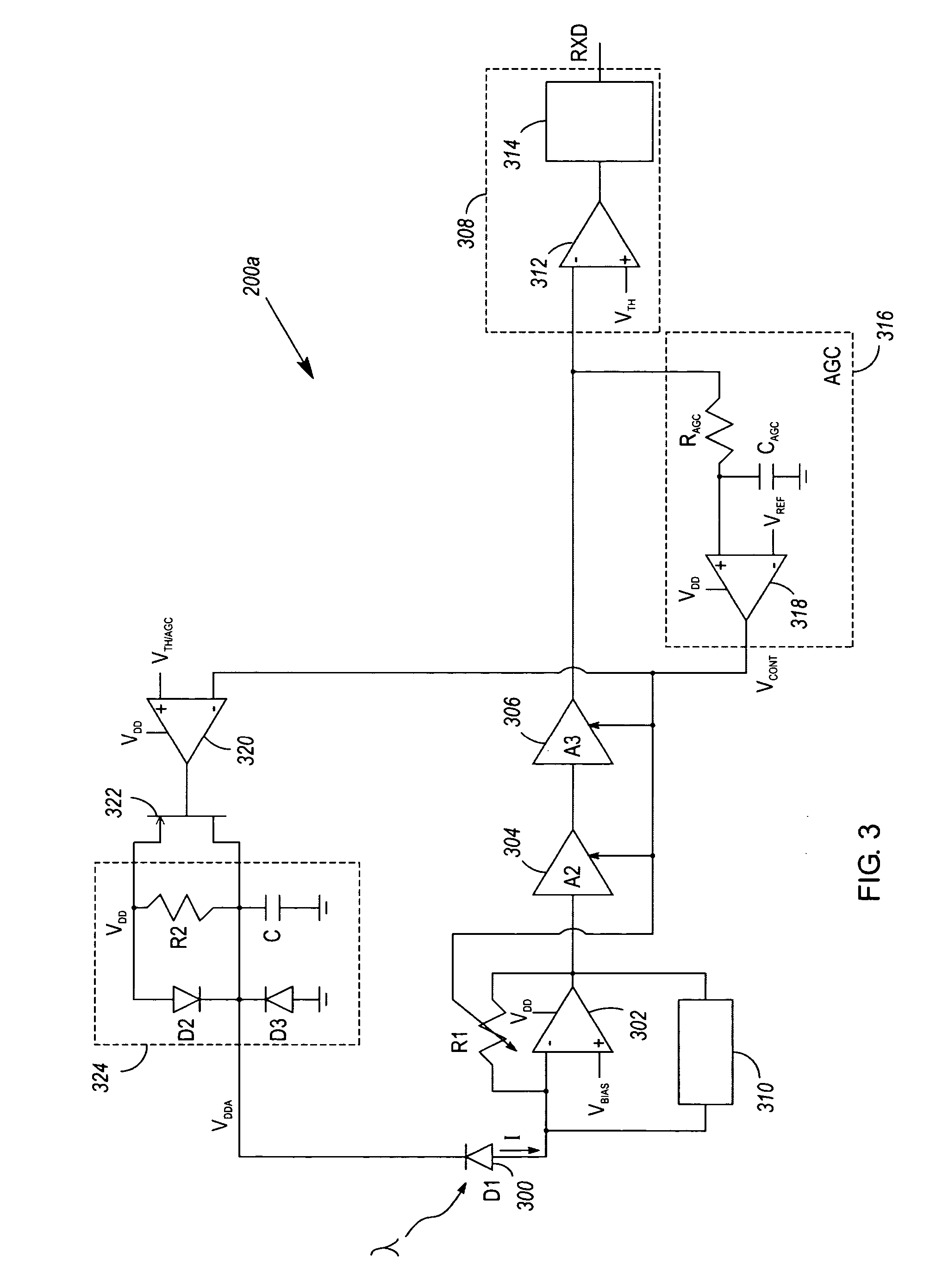 Variable noise control for an optical transducer