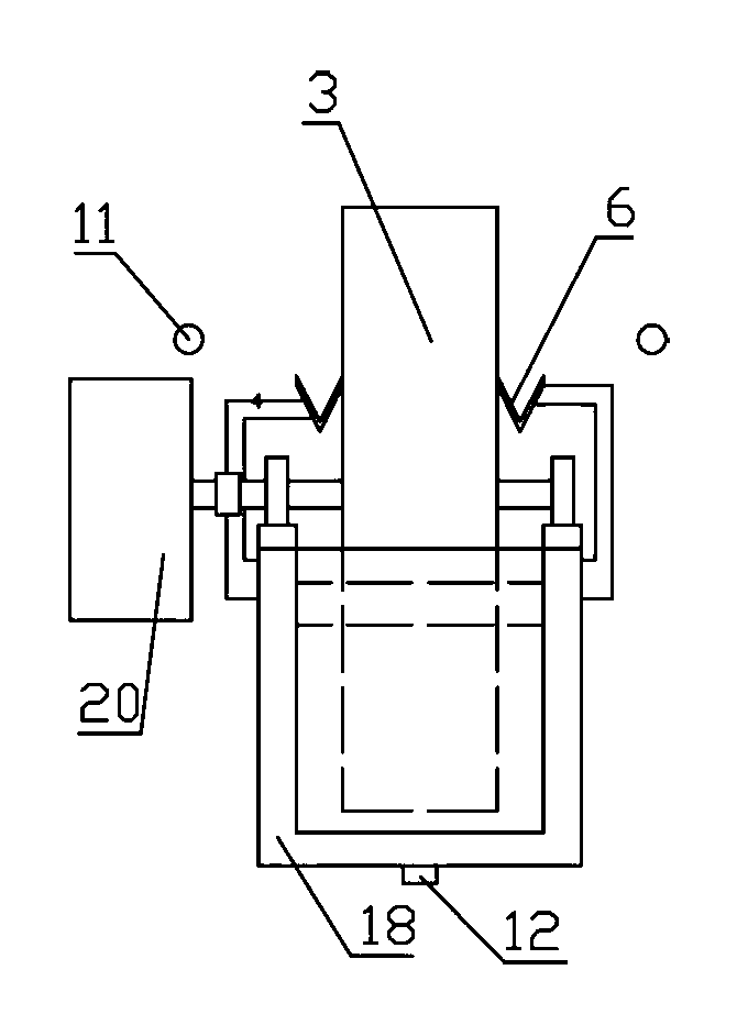 On-line magnetic iron detection and alarm device and method for magnetite tailings