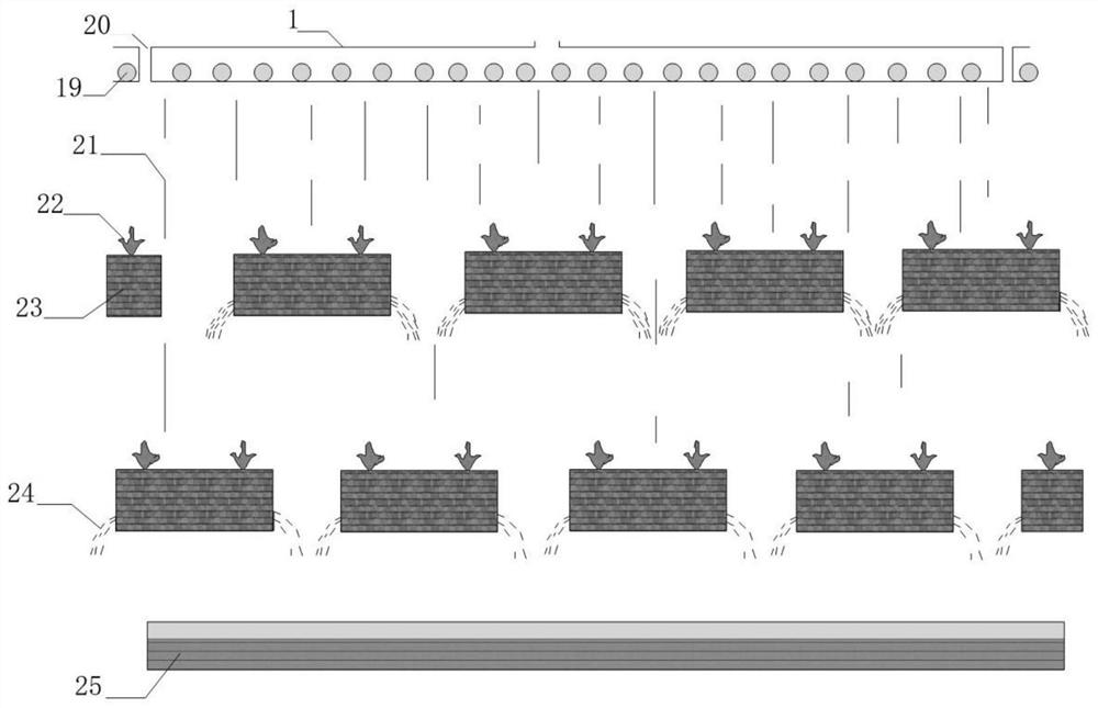 A method and irrigation system suitable for ecological management of cliff sections in karst rocky mountainous areas