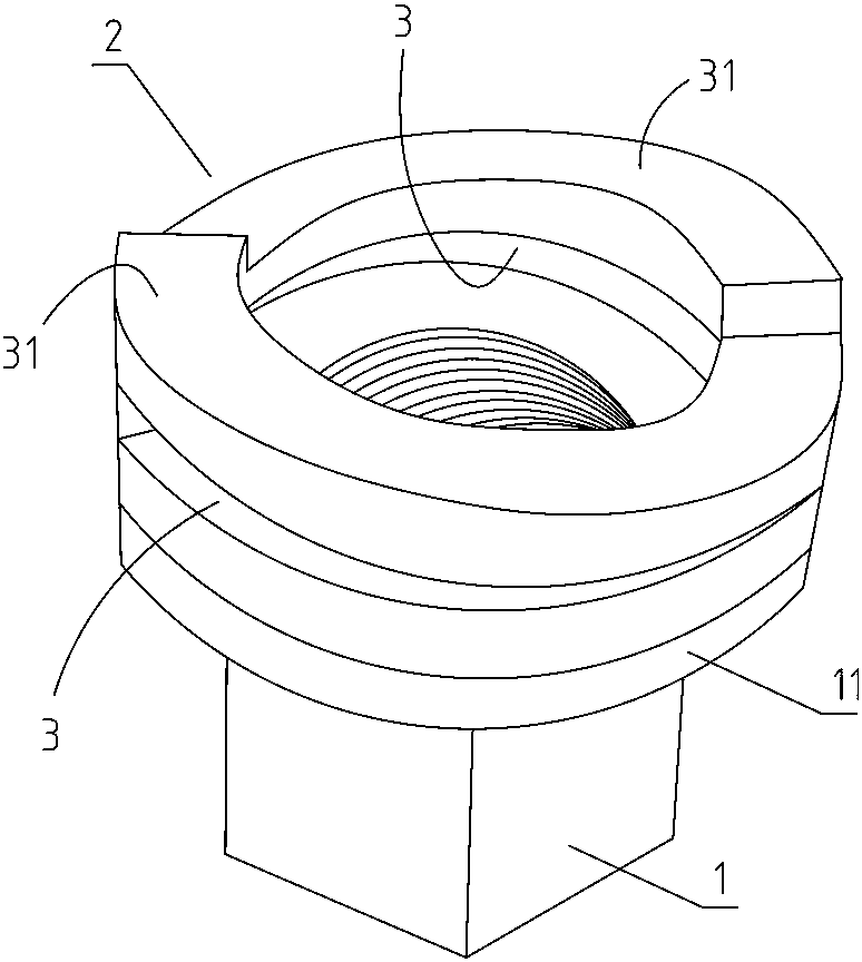 A kind of elastic anti-seismic anti-loosening nut