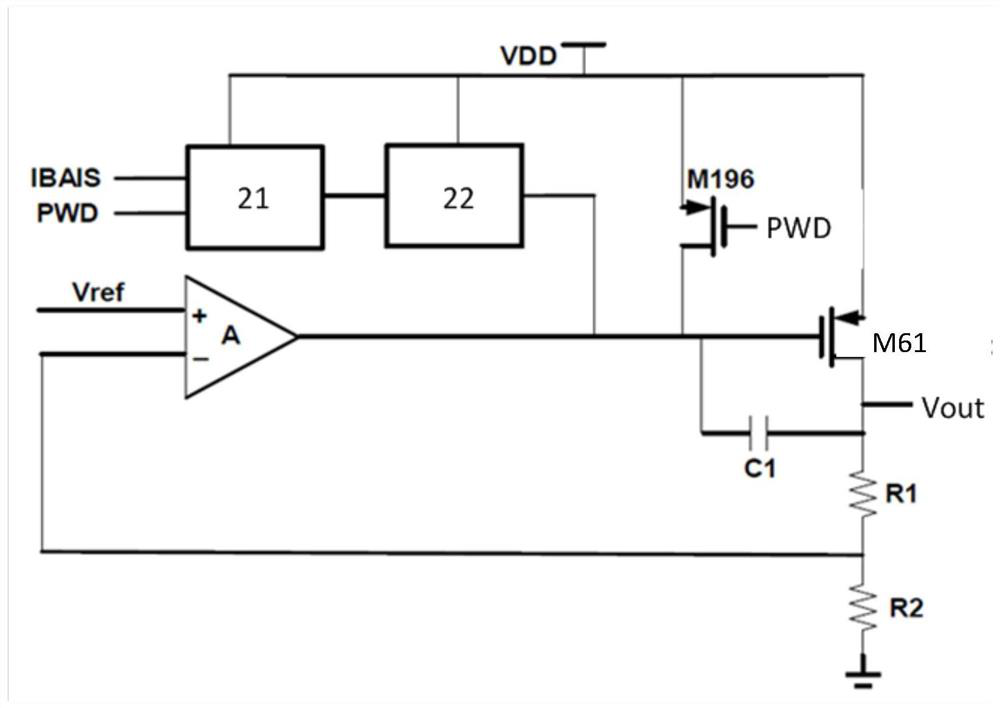 Circuit for preventing overshoot of output voltage of low dropout regulator