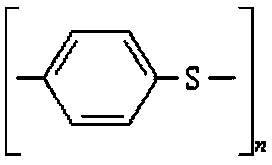 Melt-blowing polyphenylene sulfide non-woven fabric filter material for lowering e-liquid content and preparation method of material