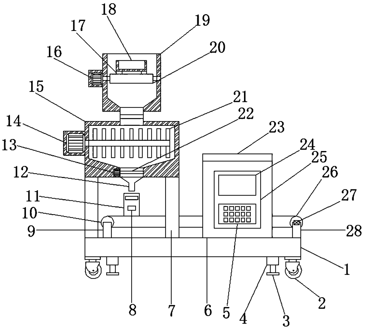 Formula ratio demonstration device for development of medicine technology