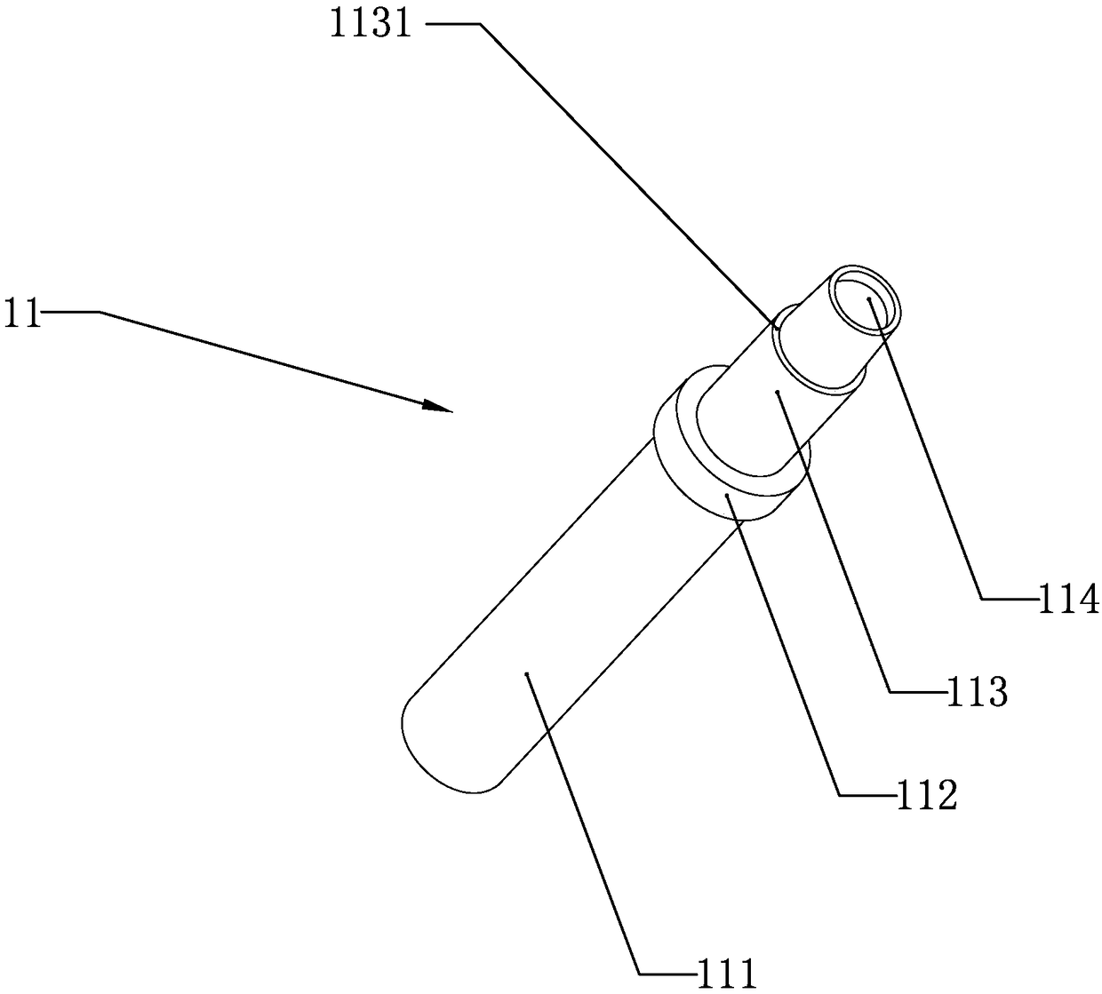 Spring loading device of pencil core combination machine for mechanical pencils