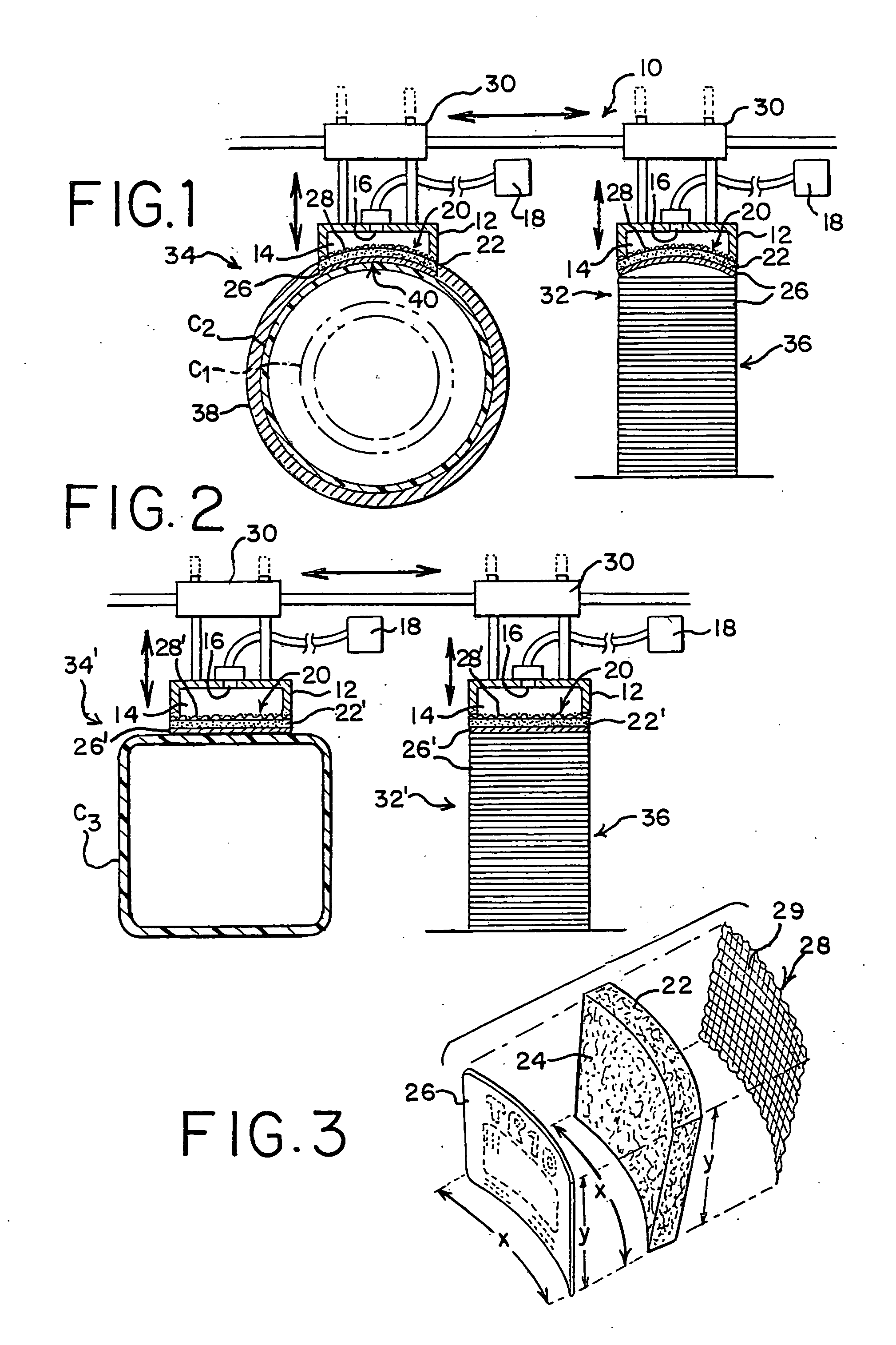 Vaccum support and transfer of flexible material