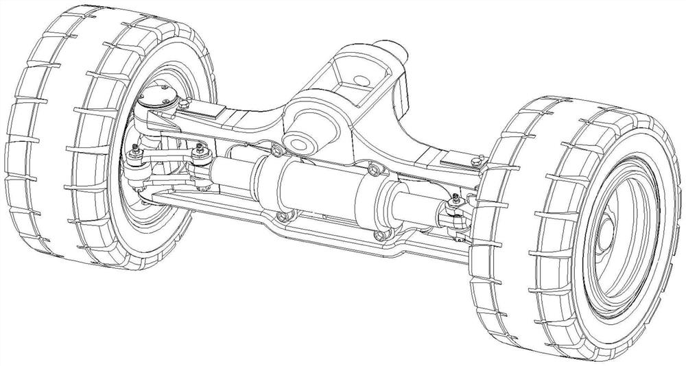 Four-fulcrum electric forklift steering system and method applying novel steering mode