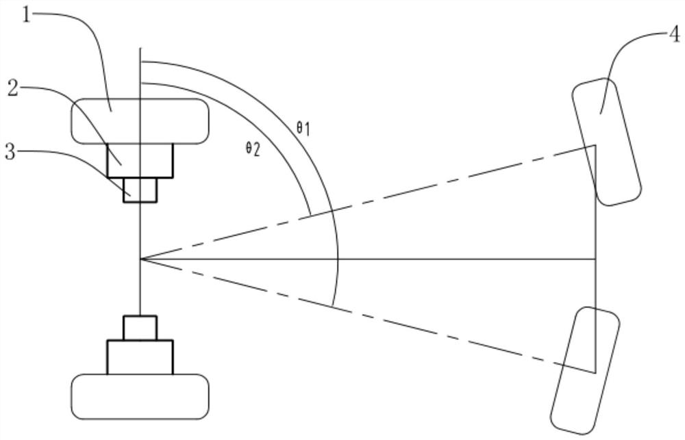 Four-fulcrum electric forklift steering system and method applying novel steering mode