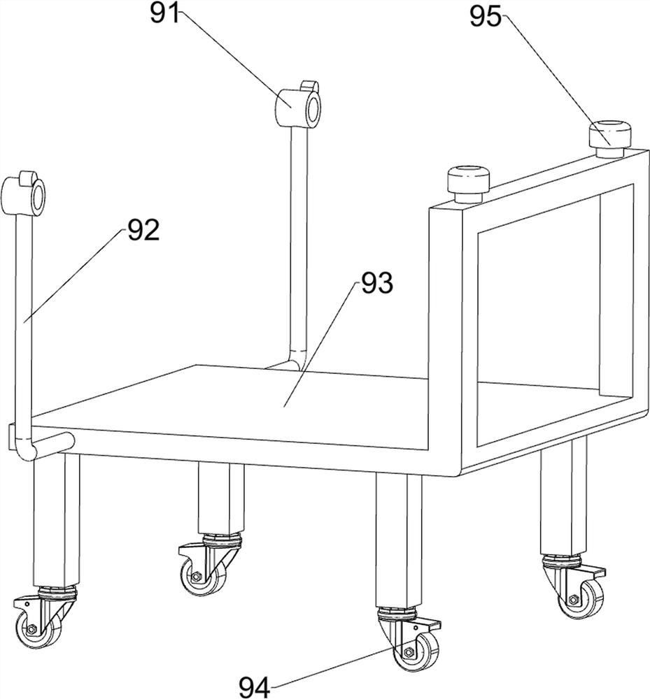 A medical retractable gynecological medicine chair