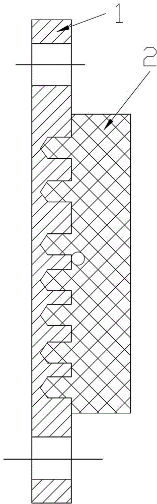 Offshore oil drilling platform rig disc brake pad and preparation method thereof