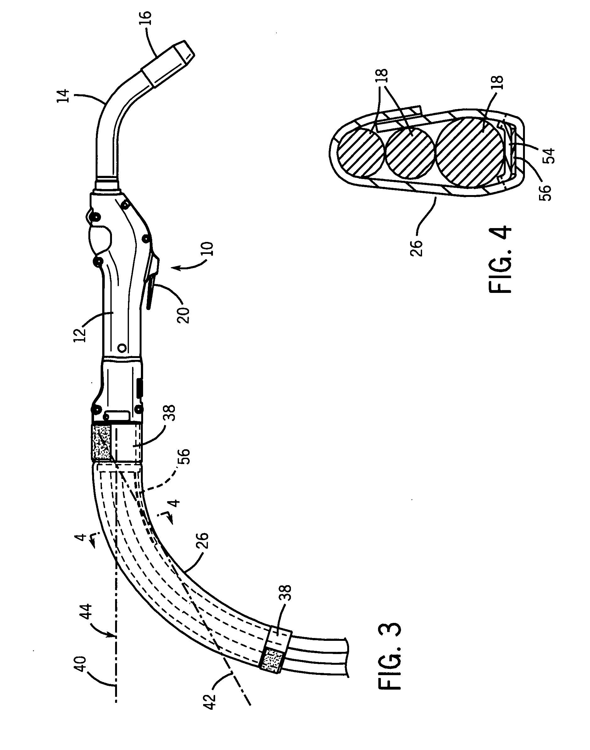 Welding torch cable strain relief system and method