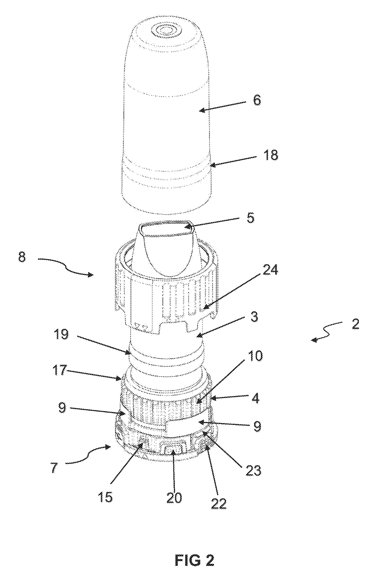 A compliance monitor for a dry powder medicament delivery device