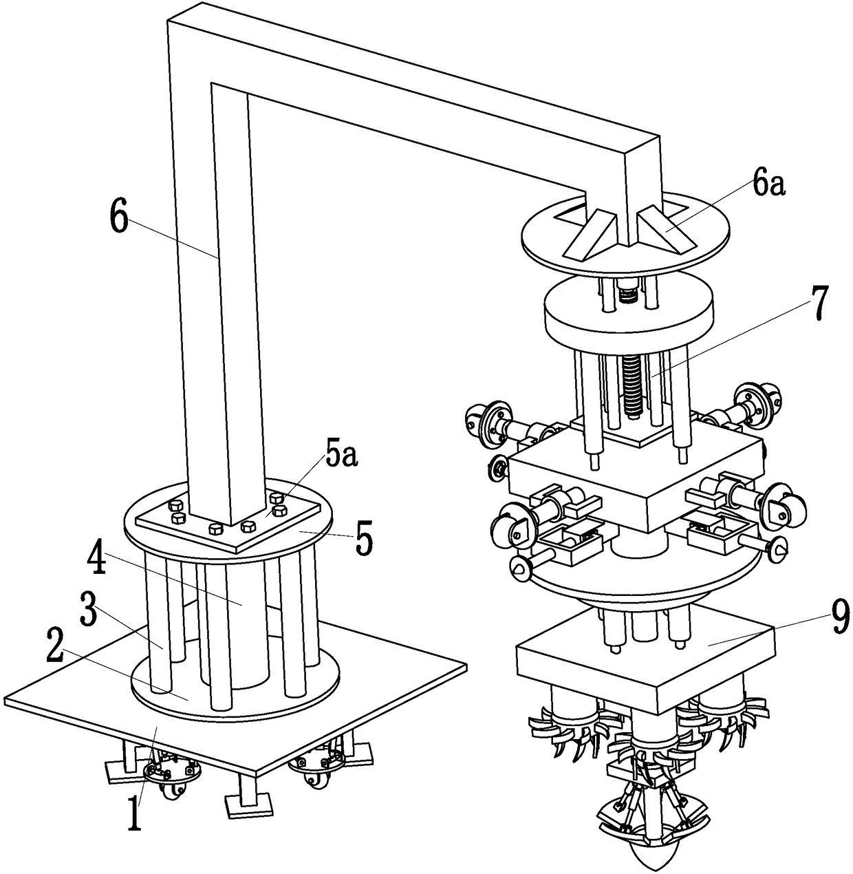 A kind of intelligent decontamination equipment for cement concrete road sewer