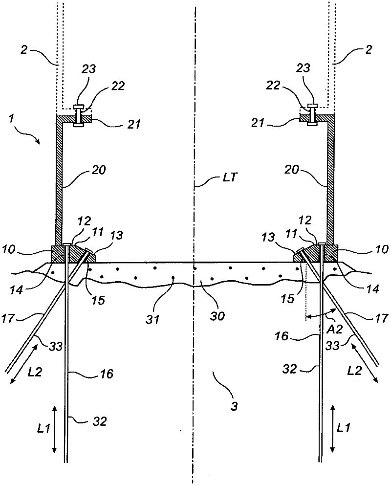 A foundation and a method for forming a foundation for a wind turbine tower