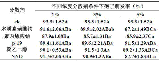 Isaria fumosorosea wettable powder as well as preparation method and application thereof