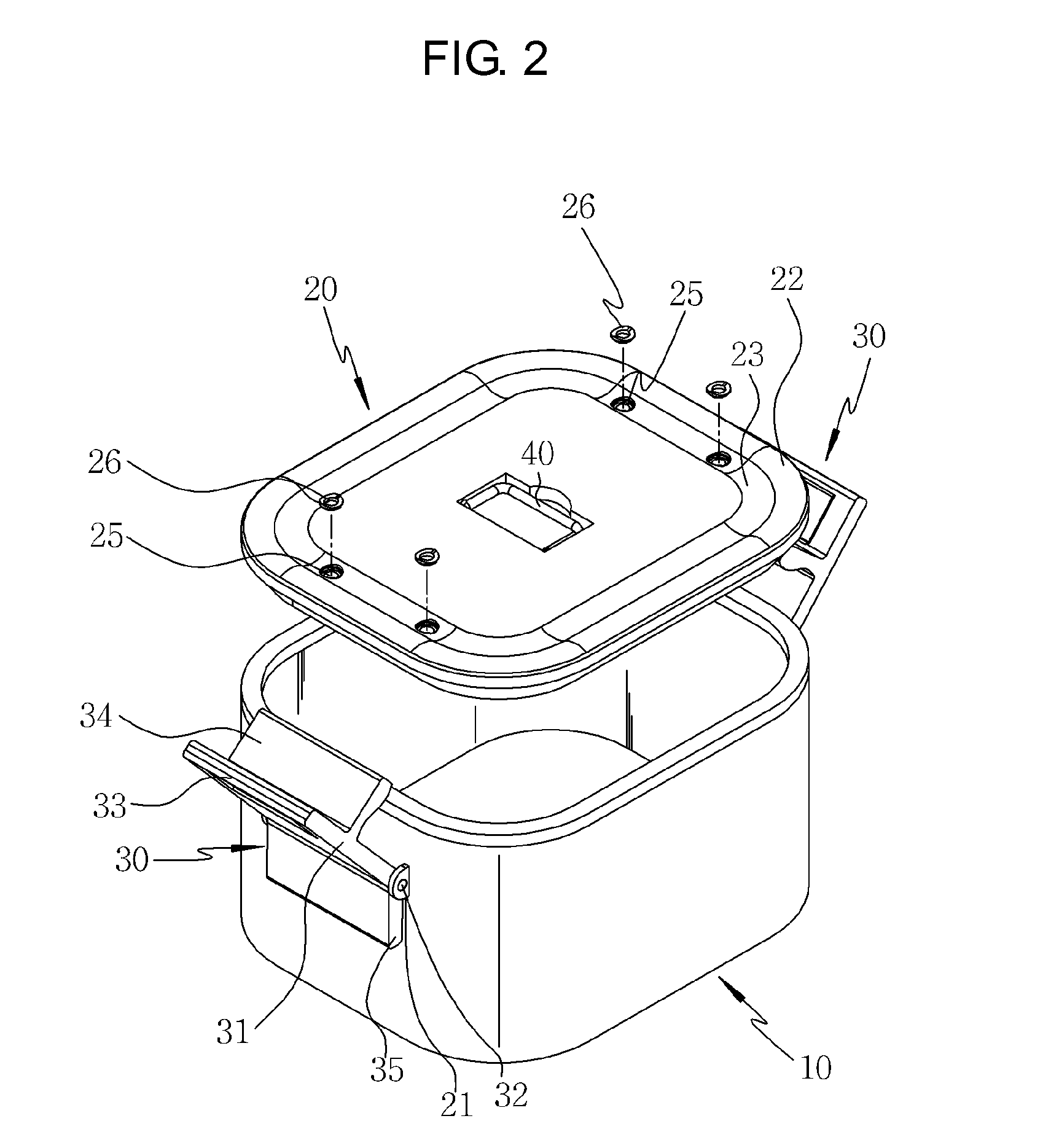 Handle-interlocking airtight boiling pot