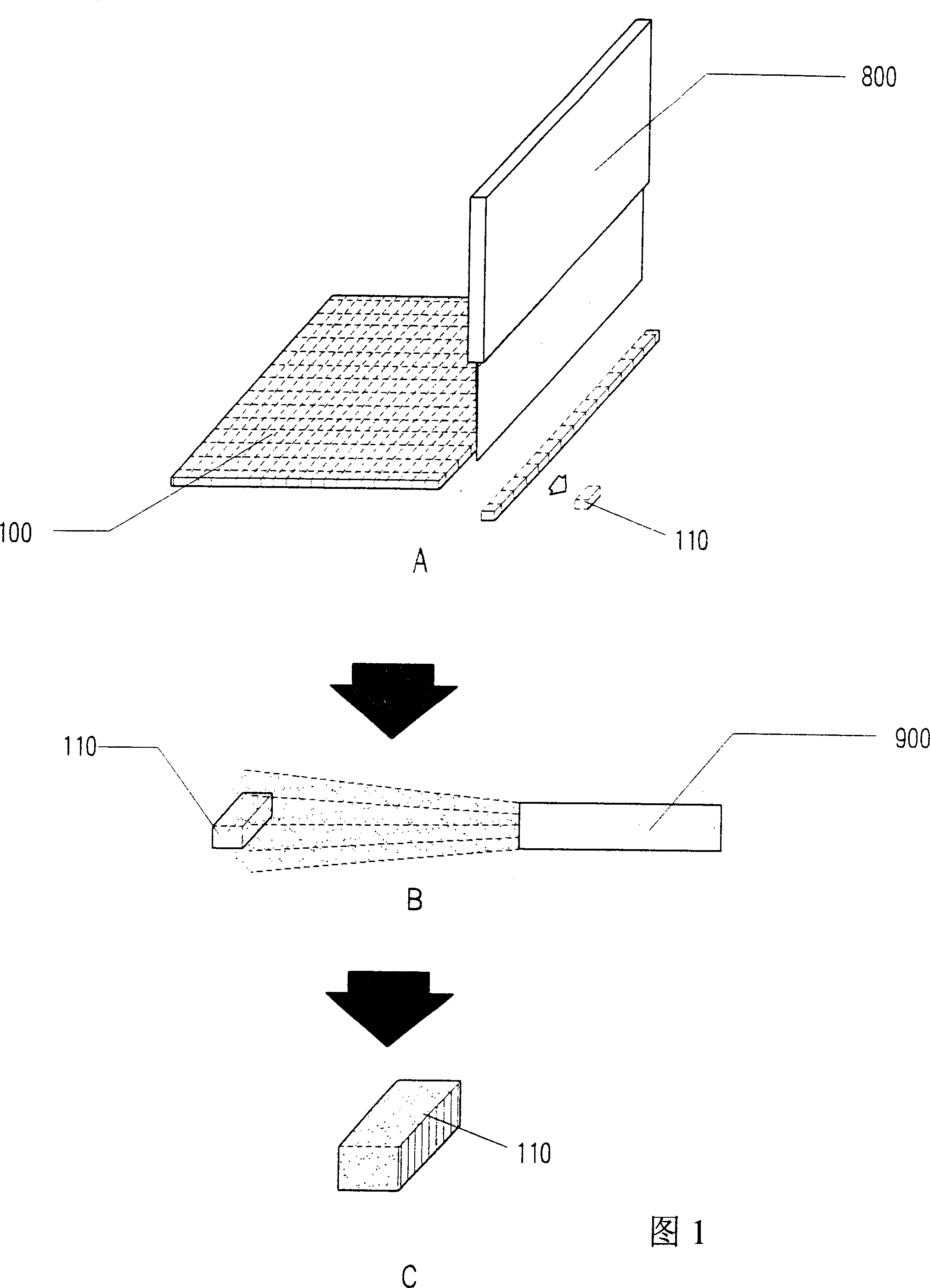 Package method electronic ship made from wafen