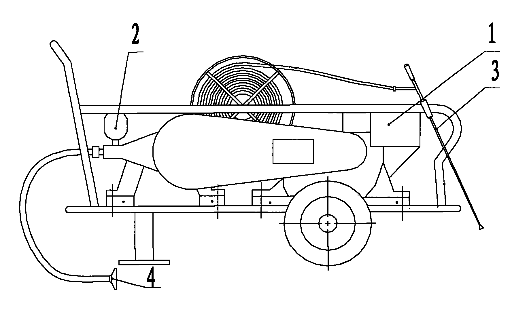 Gasoline power spraying machine capable of being automatically controlled