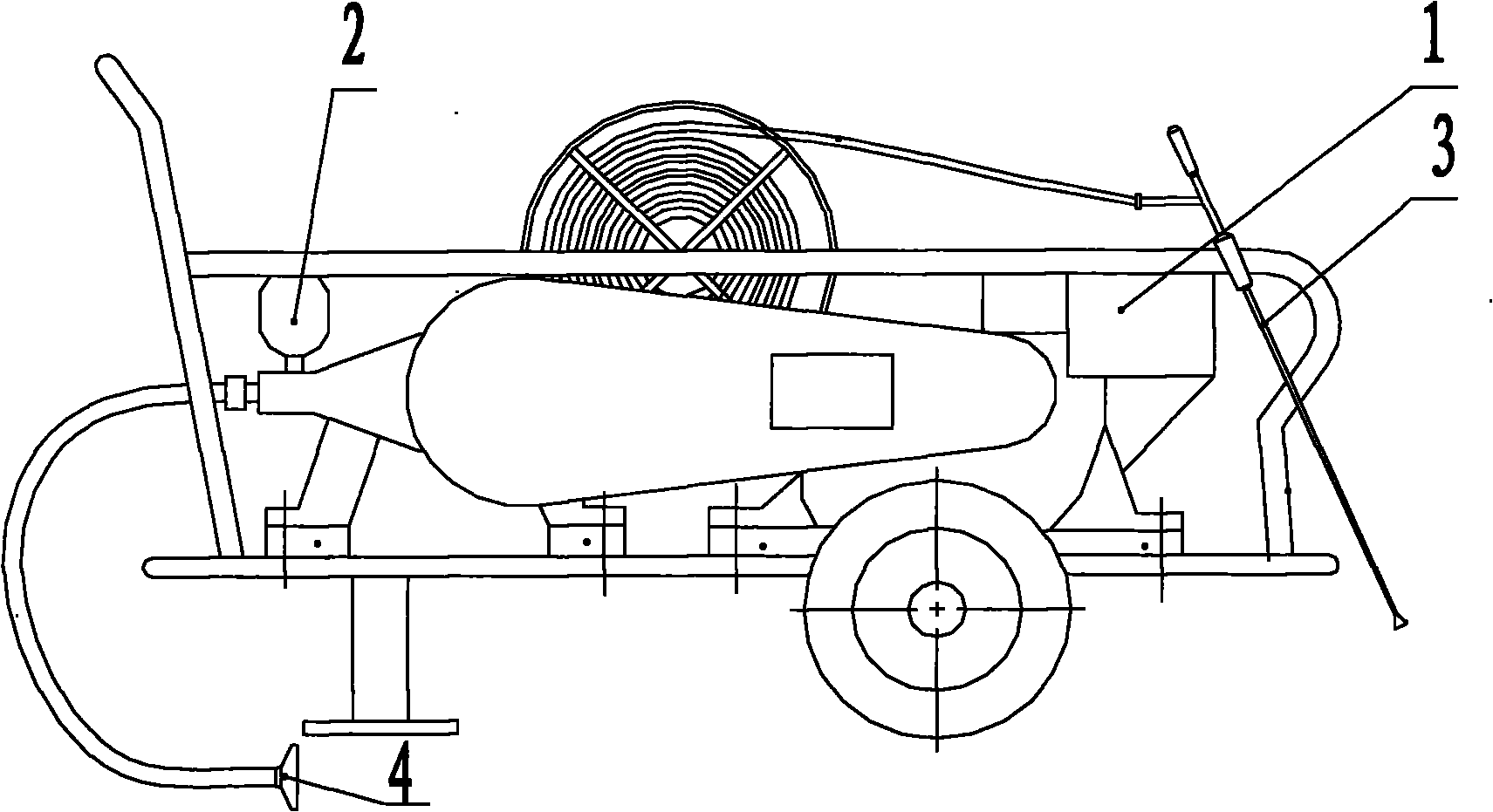 Gasoline power spraying machine capable of being automatically controlled