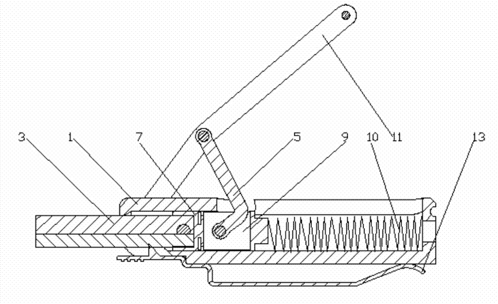 Pressure-lever type single-hand fire-making device