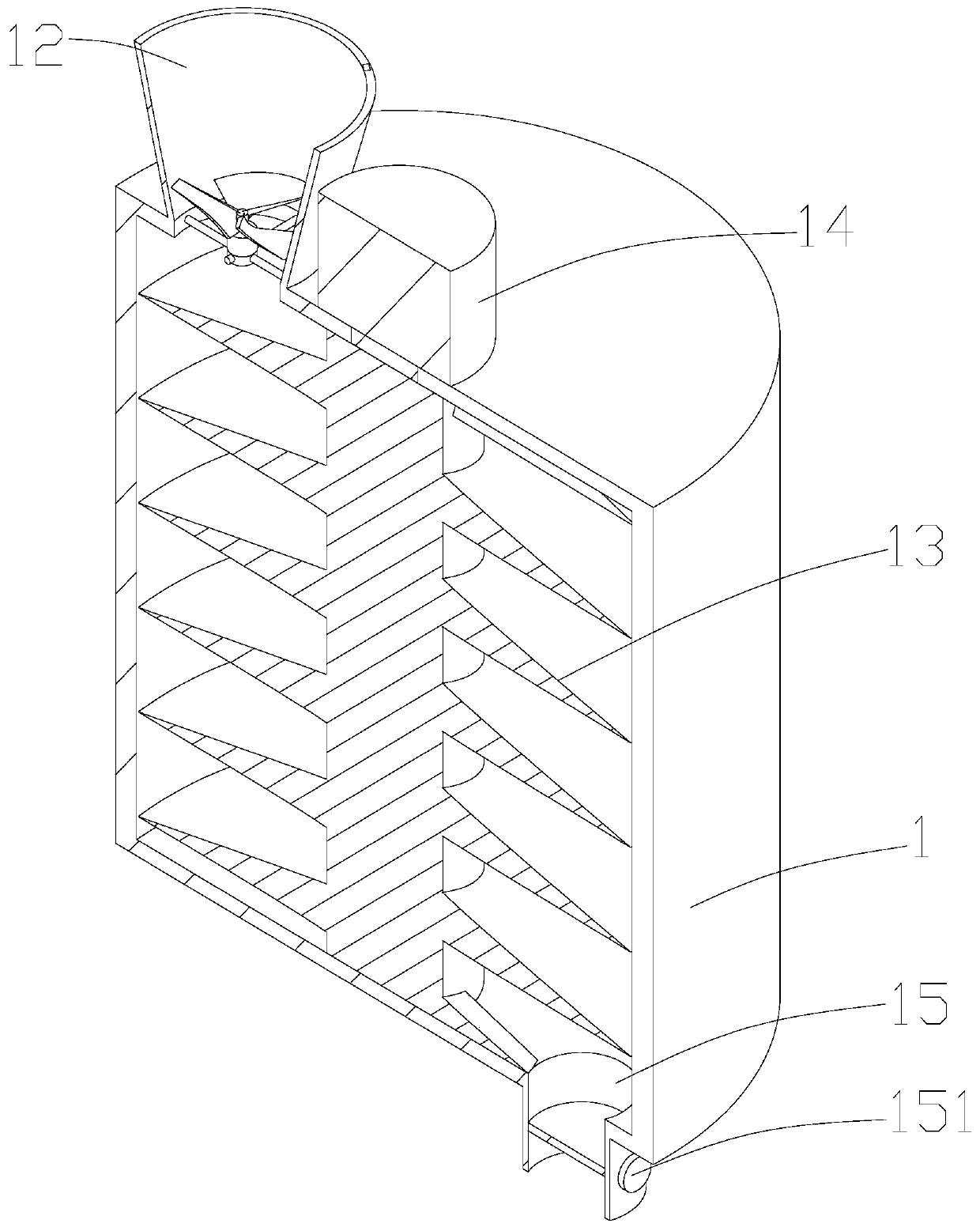 Sludge conveying and dewatering equipment used for sludge treatment