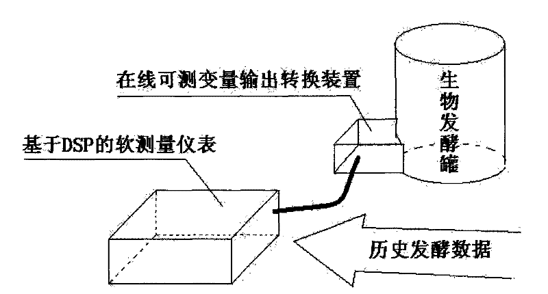 Modeling method of support vector machine (SVM)-based software measurement instrument in biological fermentation process