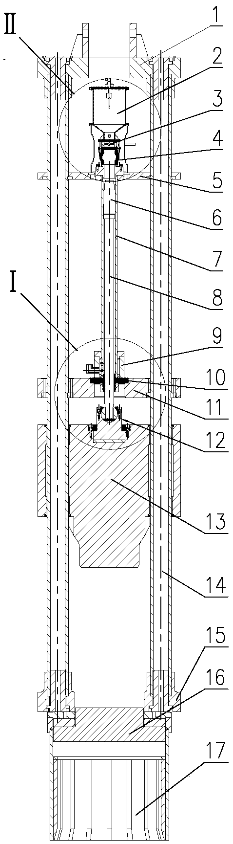 Guide rod type hydraulic piling hammer