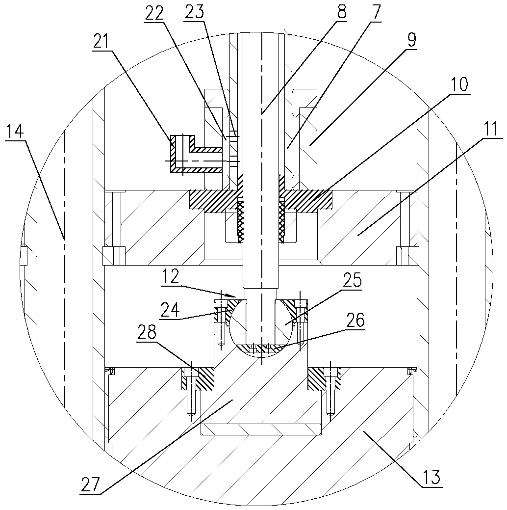 Guide rod type hydraulic piling hammer