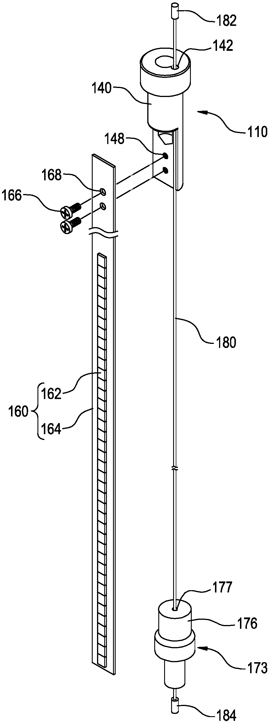 Flexible float-ball type liquid level measurement device