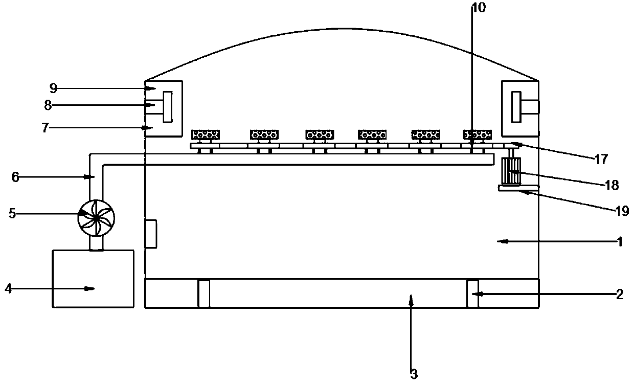 Information ventilation control device for agricultural greenhouse