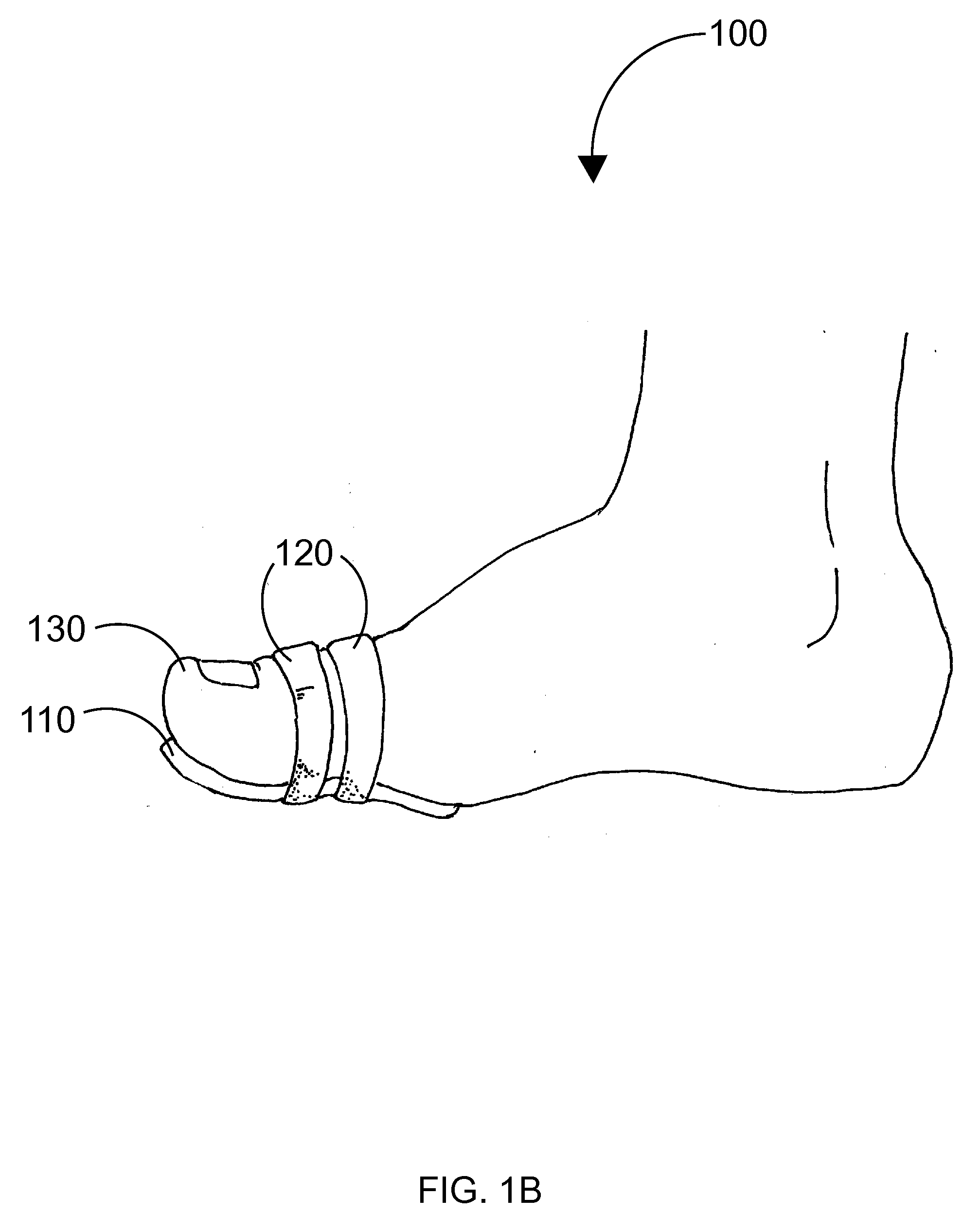Toe protecting device