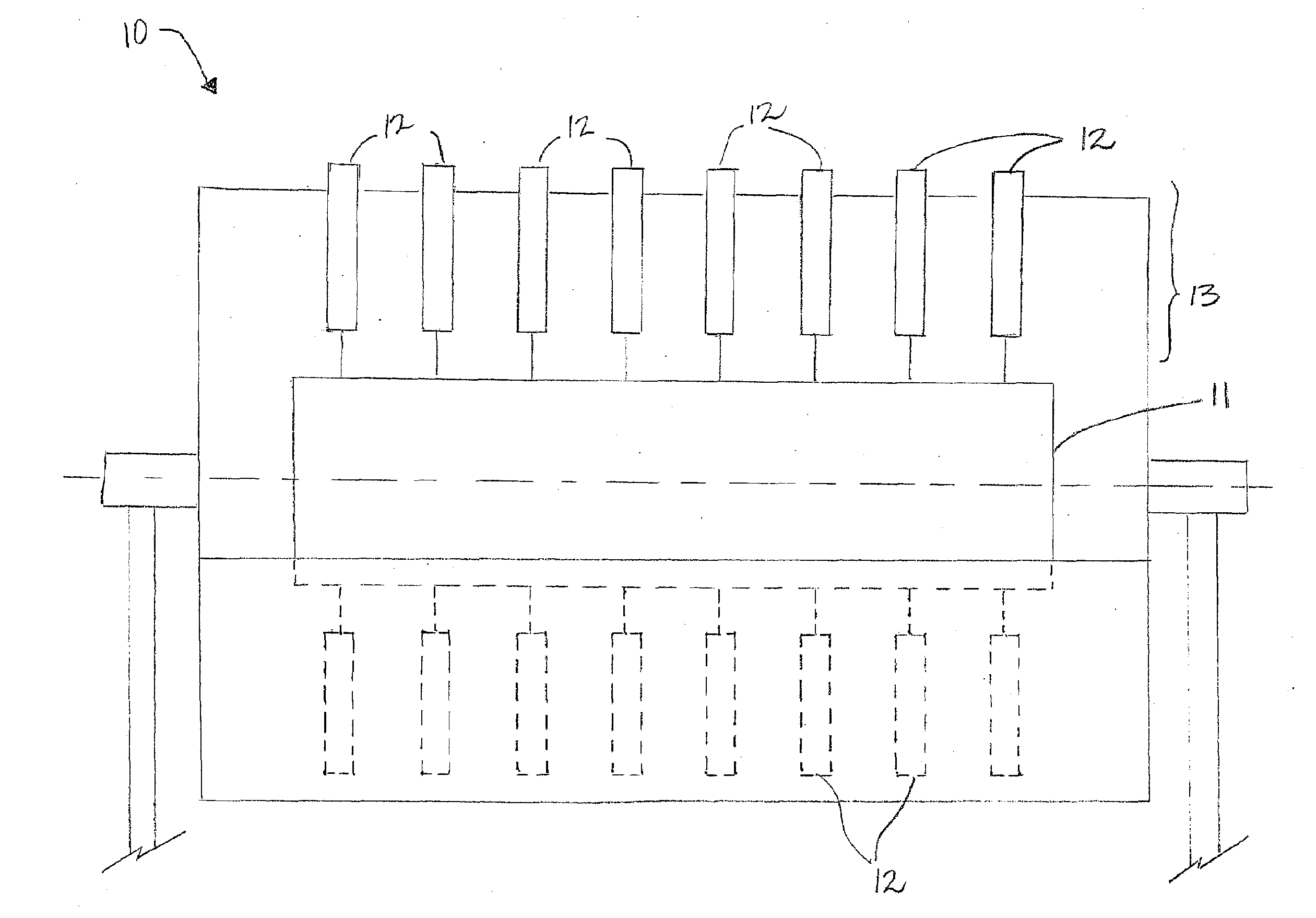 Horizontal multi-blade wind turbine