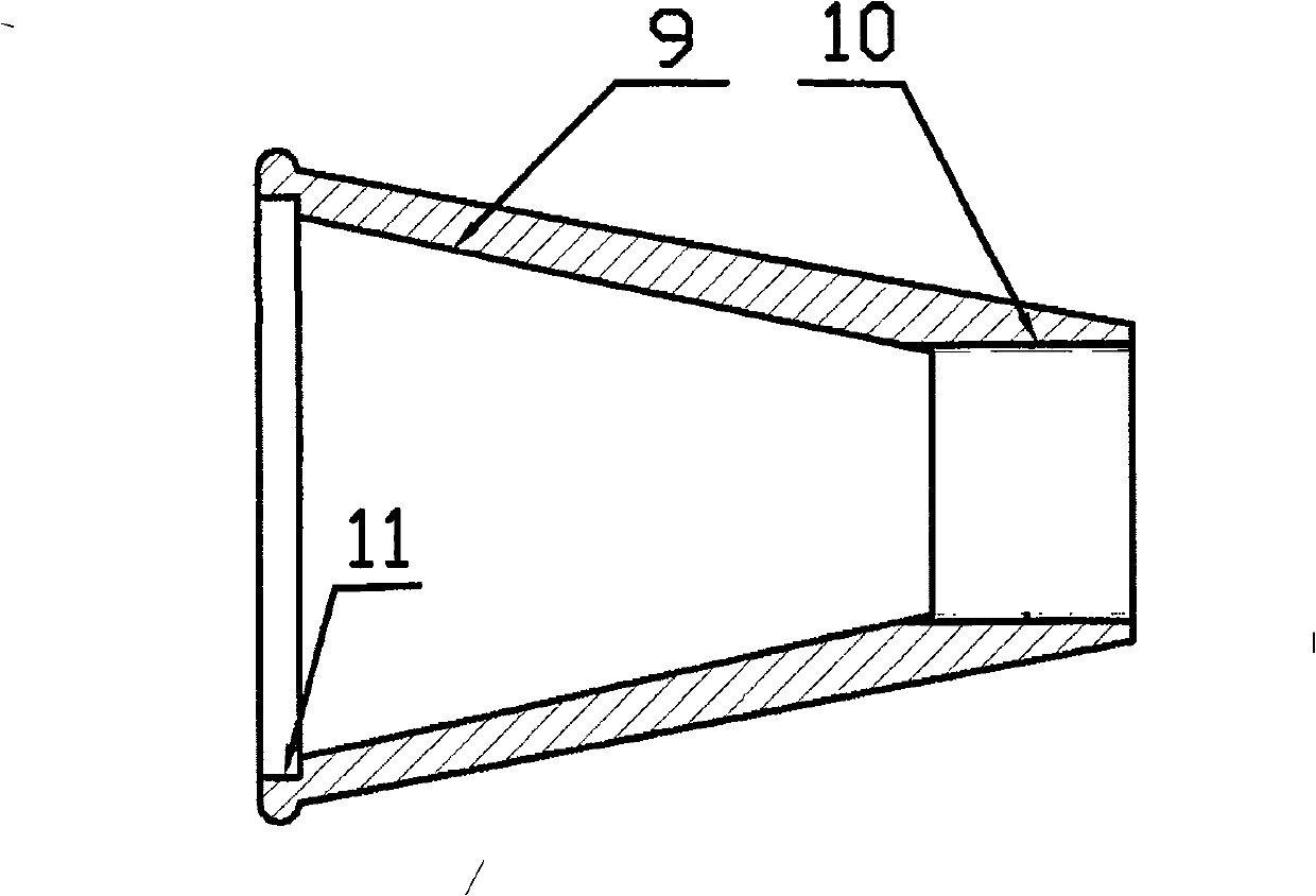 Special self-locking core axle clamp for processing eyepiece seat of laser distance measuring instrument