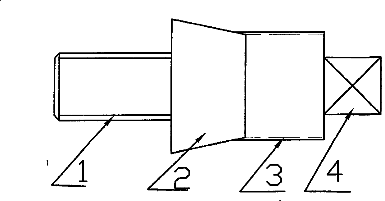 Special self-locking core axle clamp for processing eyepiece seat of laser distance measuring instrument