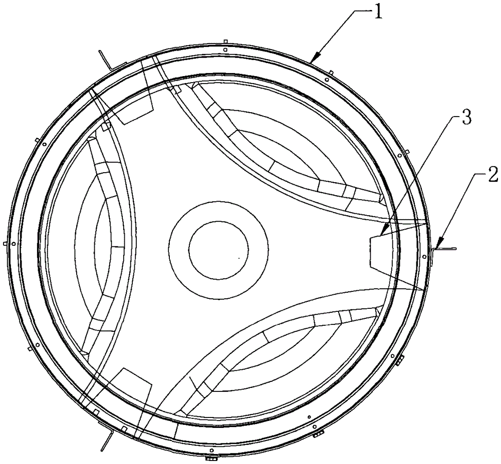 Inner cylinder of a granular washing machine