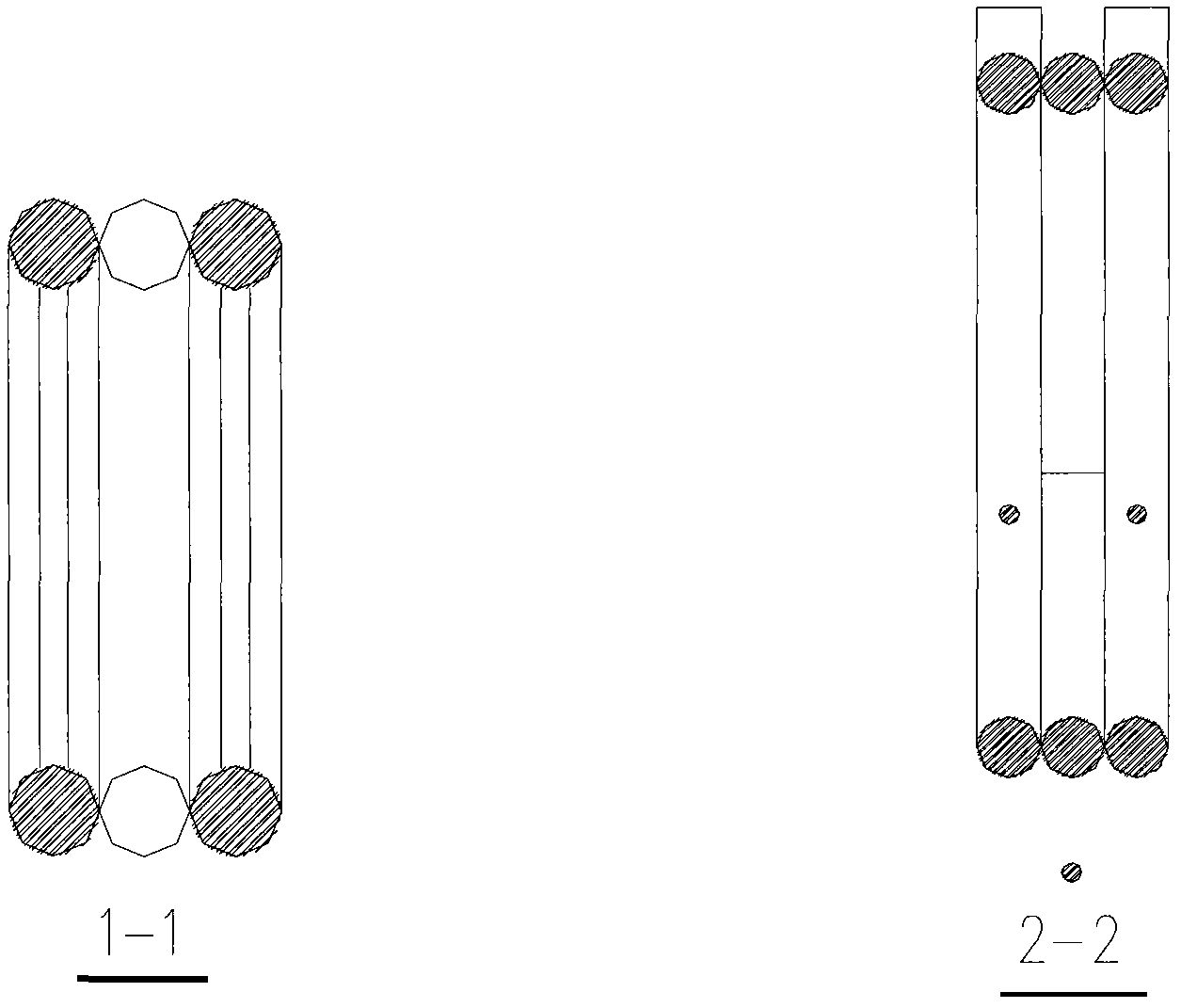 Pile head large-diameter steel bar straightening device